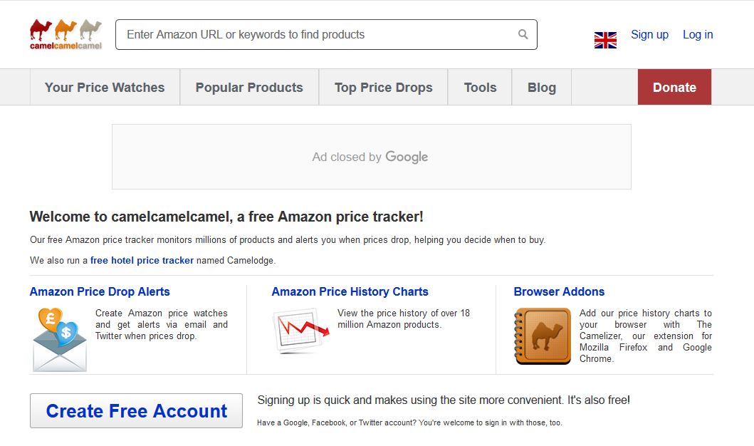 amazon price tracker camel