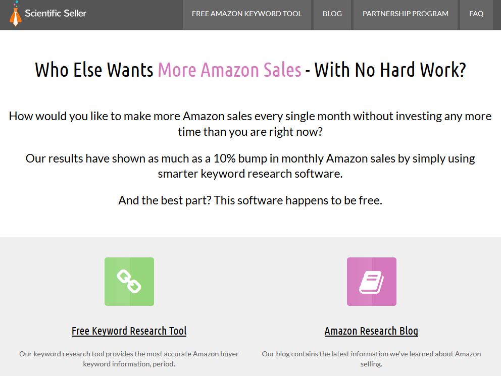 keyword tool for amazon