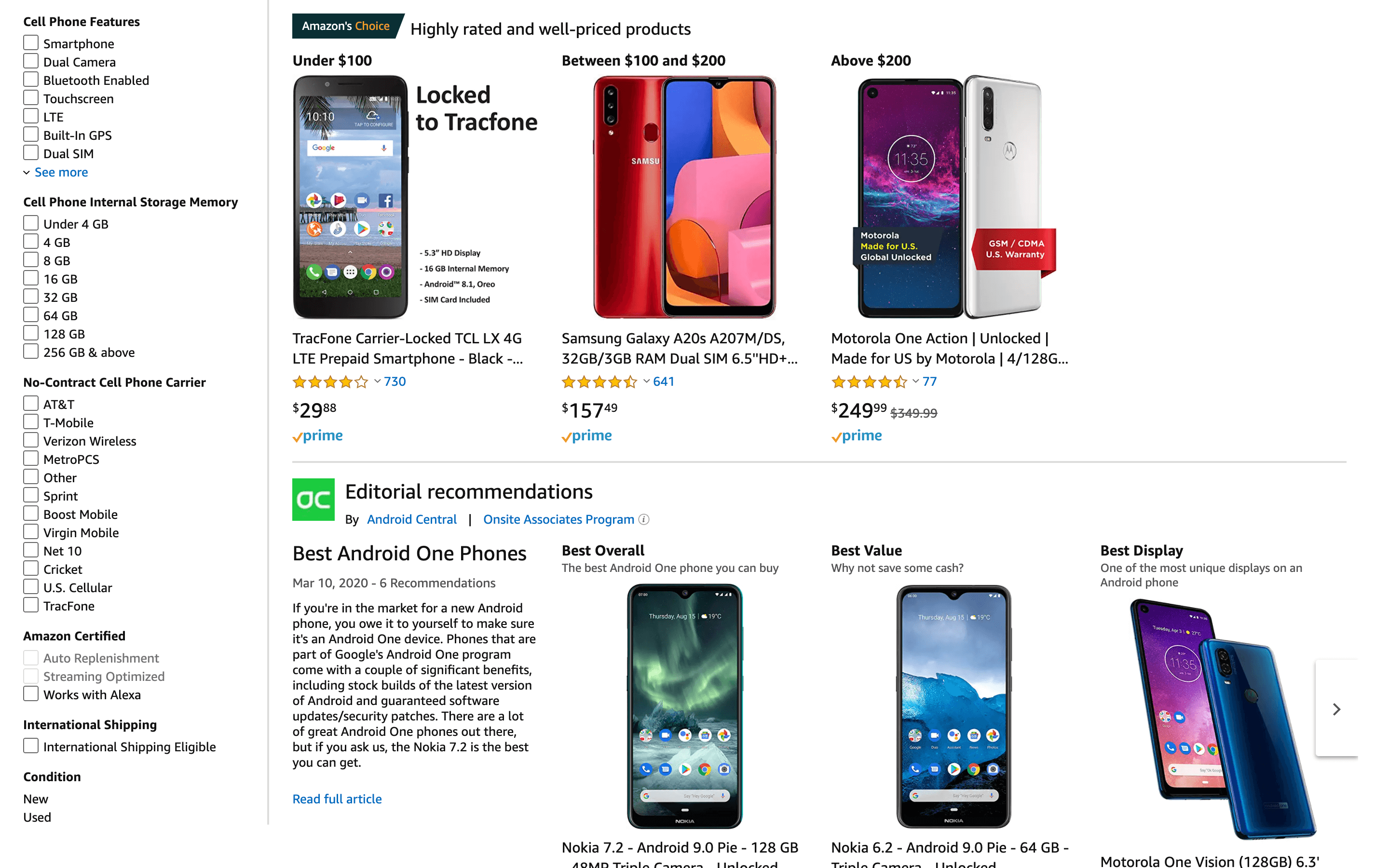 Amazon smartphones